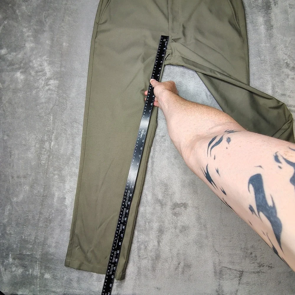 Mizzen Main Pants Men 36x32 Green Baron Chino Golf Performance Straight Athletic - Picture 7 of 14